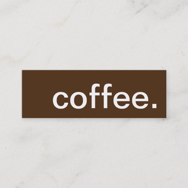 café. tarjeta de fidelización (Anverso)