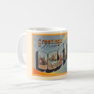 Café Tarjeta postal antigua de Boston MA Taza