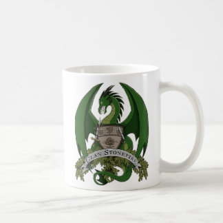 Café Taza 11oz del escudo de los dragones de Stonefire