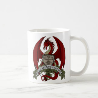 Café Taza 11oz del escudo de los dragones de Stonefire
