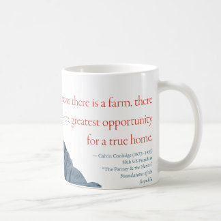 Café Taza #13 "granja " de Calvin Coolidge