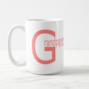 Café taza 15 oz. personalizada día de los abuelos