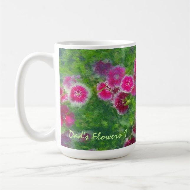 Café Taza 1 de las flores del papá (Izquierda)