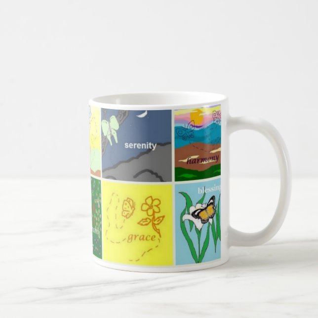 Café taza #2 de la colección de la mariposa (Derecha)