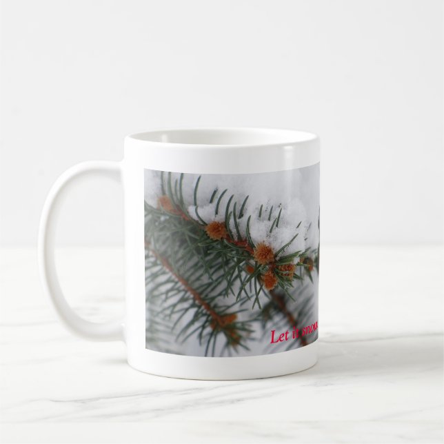 Café Taza 3 11oz del invierno del día de fiesta (Izquierda)