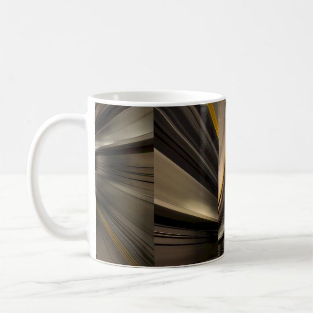 Café Taza abstracta de bronce claro (Izquierda)
