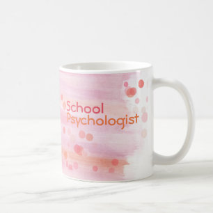 Café Taza abstracta del psicólogo de la escuela de la