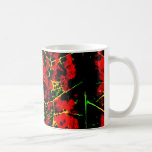 Café Taza abstracta gótica de las llamas