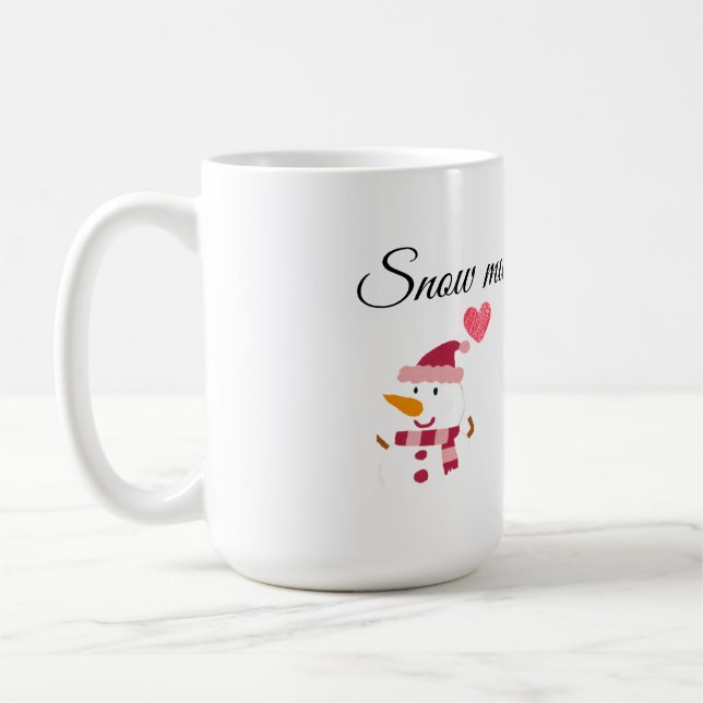 Café Taza Acogedora de Muñeco de Nieve (Izquierda)