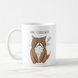 Café Taza actual conocida de encargo divertida del gato