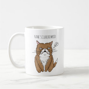 Café Taza actual conocida de encargo divertida del gato