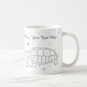 Café Taza adaptable de la tortuga de Sulcata
