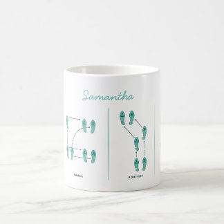 Café Taza adaptable del paso de danza