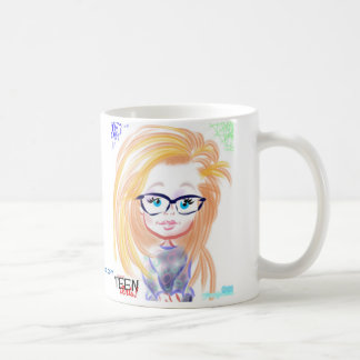 Café Taza adolescente 2015a de la caricatura de los