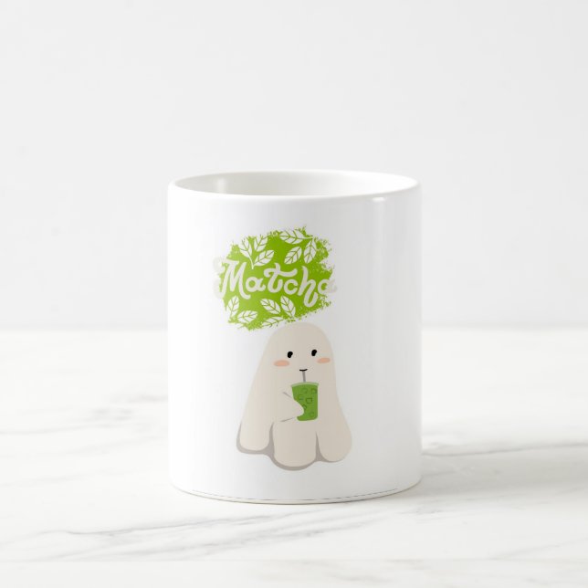 Café Taza adorable de matcha (Centro)
