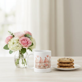 Café Taza Adorable Gnomo de San Valentín LOVE