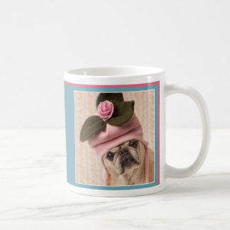 Café Taza adorable Gretta del barro amasado subió de