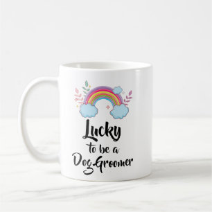 Café Taza Afortunado De Ser Un Peluquero De Perros