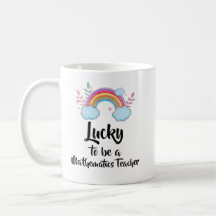 Café Taza Afortunado De Ser Un Profesor De Matemáticas