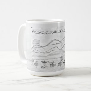 Café Taza 'Aguas Tranquilas en el Abrazo de la Naturale