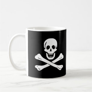 Café Taza alegre de la bandera de pirata de Rogelio