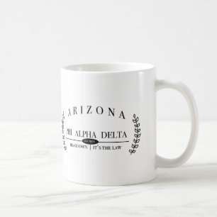 Café Taza alfa del delta de la phi