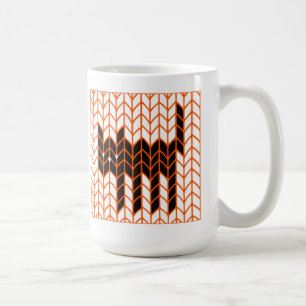 Café Taza alta blanca de punto GATO NEGRO