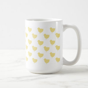 Café Taza amarilla de Pascua de los polluelos