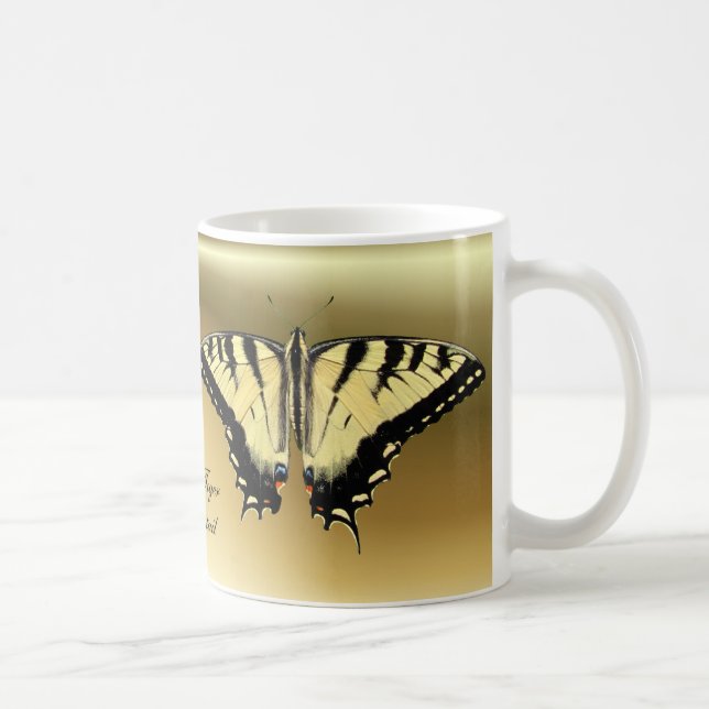 Café Taza amarilla del ~ de Swallowtail (Derecha)