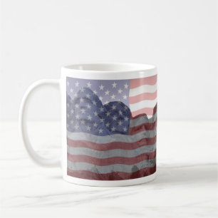 Café Taza americana de la bandera de la ciudadanía