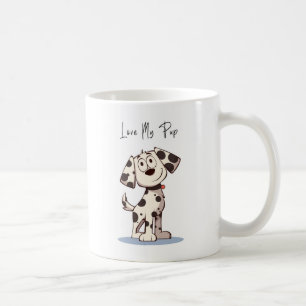 Café Taza Amo a mi Cachorro – Ilustración de Perro Ador