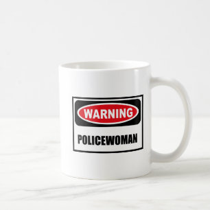 Café Taza amonestadora de la MUJER POLICÍA