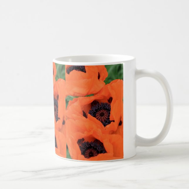 Café Taza anaranjada de la amapola (Derecha)