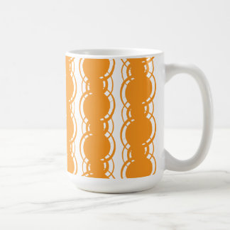 Café Taza anaranjada del modelo de la raya