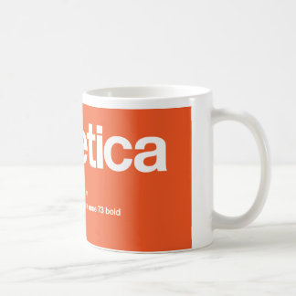 Café Taza anaranjada reversa grande de LoveHelvetica