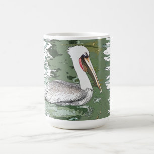 Café Taza animal del mar de la fauna del pájaro del