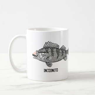 Café Taza animal del retruécano de los pescados de