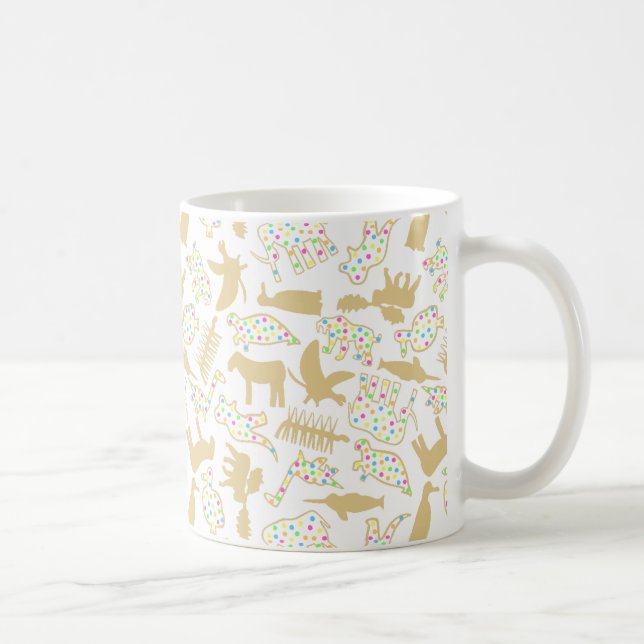 Café Taza animal extinta de las galletas (Derecha)