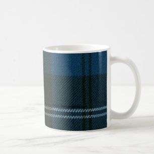 Café Taza antigua azul del tartán de Ramsay