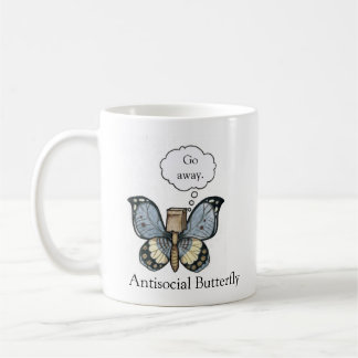 Café Taza antisocial de la mariposa