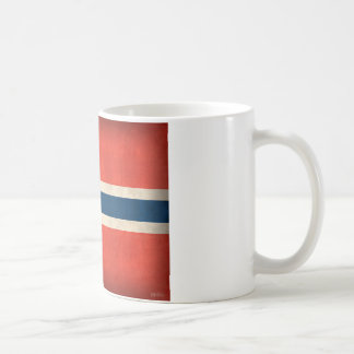 Café Taza apenada bandera de Noruega
