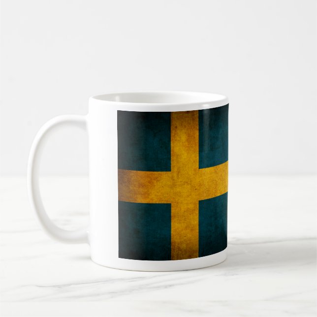 Café Taza apenada bandera de Suecia (Izquierda)