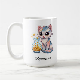 Café Taza Aquarius Zodiaco Celestial - Portador de Agua