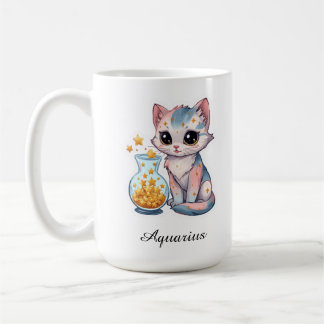 Café Taza Aquarius Zodiaco Celestial - Portador de Agua