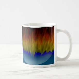 Café Taza ardiente de las reflexiones