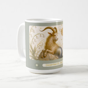 Café Taza Art Nouveau de Capricornio Sello de Salomón