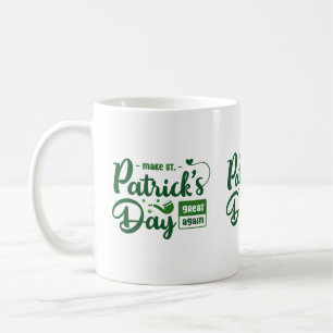 Café Taza audaz verde irlandesa de la cita del día de S