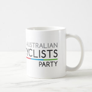 Café Taza australiana del fiesta de los ciclistas