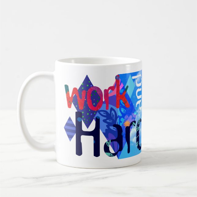 Café Taza azul de "Work&Be" (Izquierda)