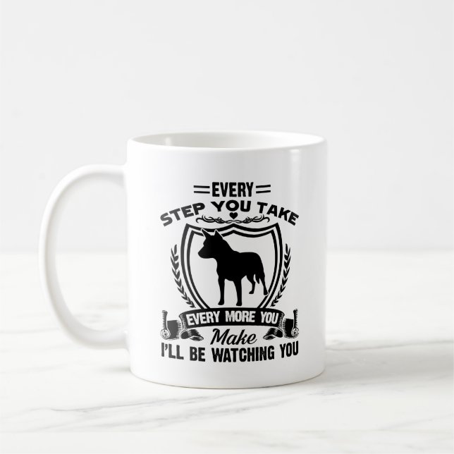 Café Taza azul del amante de Heeler (Izquierda)